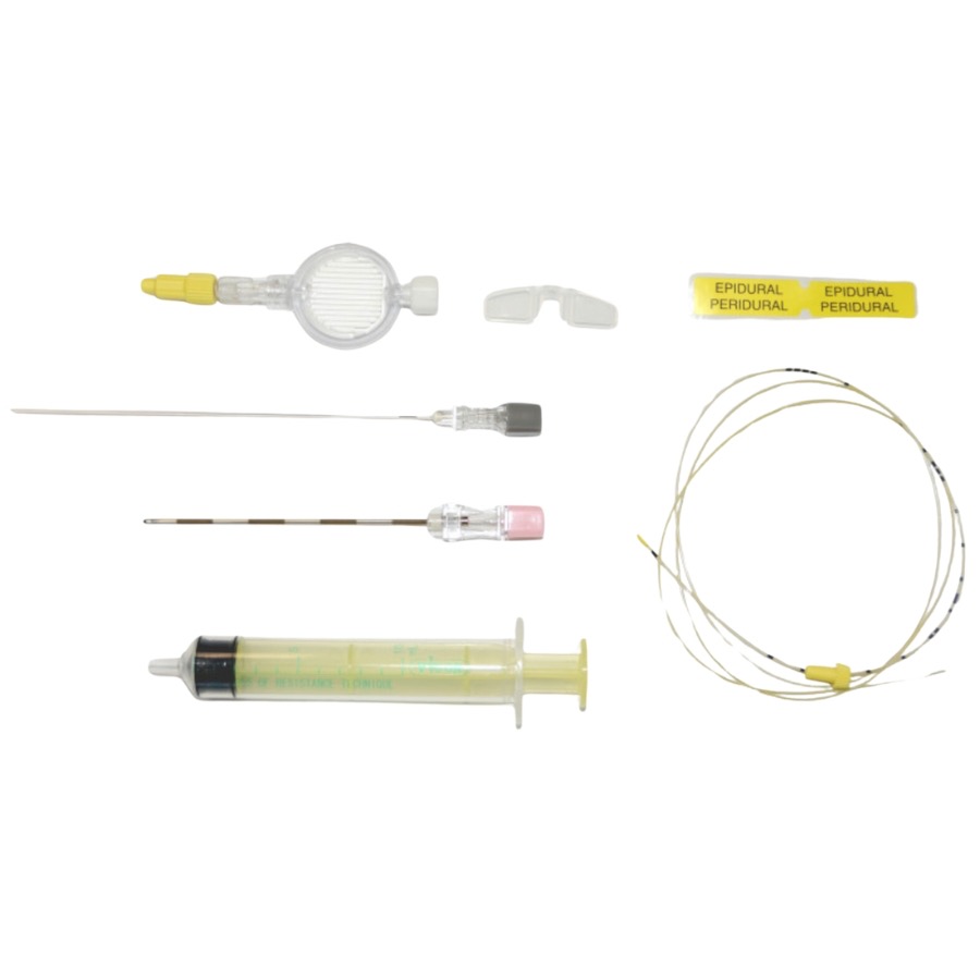 Set Anestesia Combinada Espinal 25 Gauge y Epidural Tuohy 18 Gauge