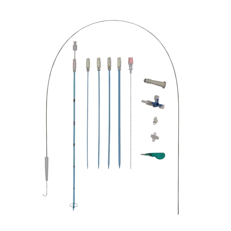 Set de Nefrostomía con Catéter Malecot 16 CH