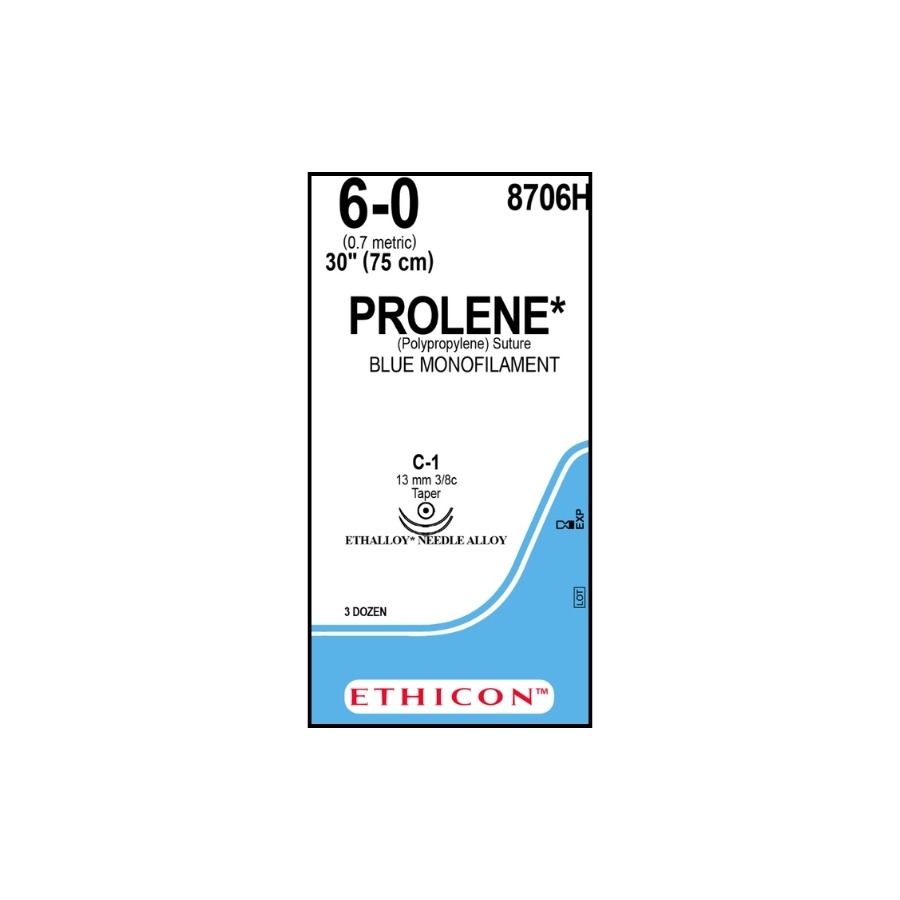 PROLENE AZUL MONOFILAMENTO 6-0 (2C1) VASCULAR