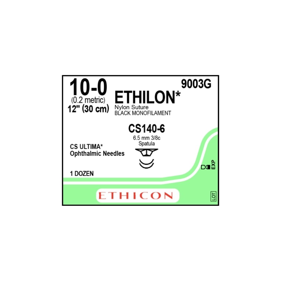 ETHILON NEGRO 10-0 (CS140-6) OFTAL