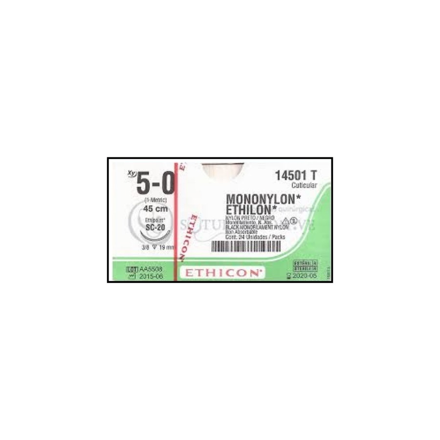 ETHILON NEGRO MONOF 5-0 (SC20) CUTICULAR