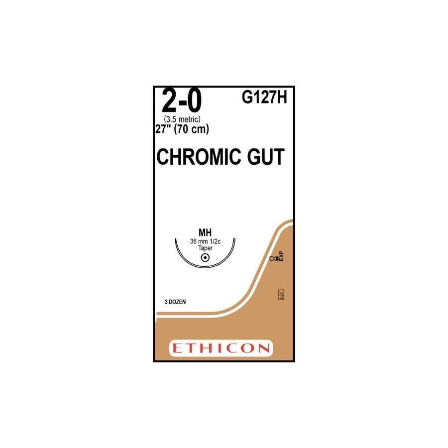 CATGUT CROMICO 2-0 (MH) 70 CM GASTRO