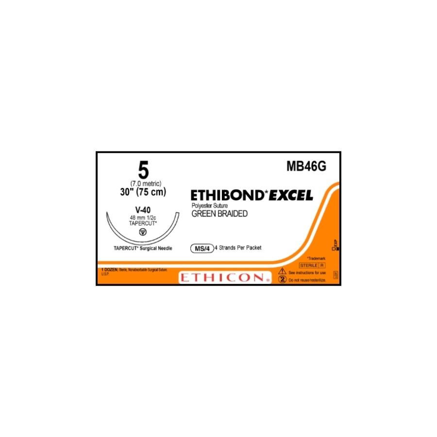 ETHIBONB VERDE TRENZ GRN 5 (TRAUMAT V40) MULTIHEBRAS
