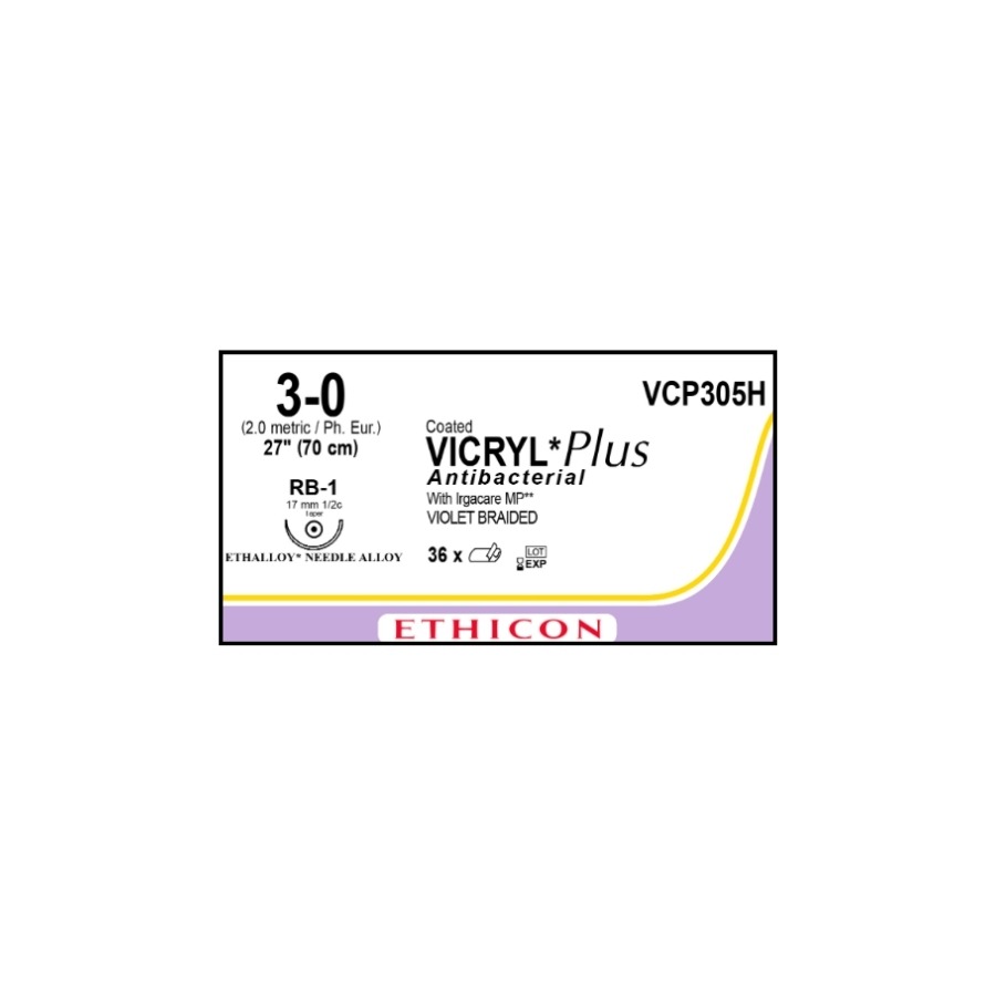 VICRYL VIOLETA TRENZADO 3-0 (RB1) UROLOGIA