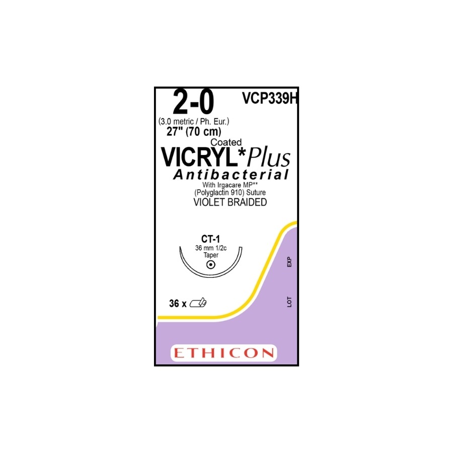 VICRYL VIOLETA TRENZADO 2-0 (CT1) CIERRE