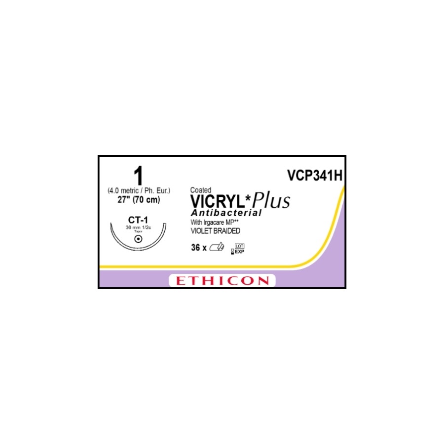 VICRYL VIOLETA TRENZADO 1 (CT1) CIERRE