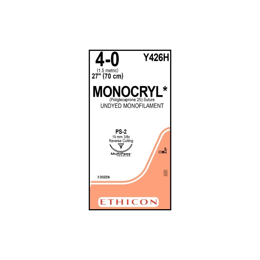 MONOCRYL PLUS MONOF SINT ABS 4-0 (PS2) PLASTICA